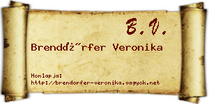 Brendörfer Veronika névjegykártya